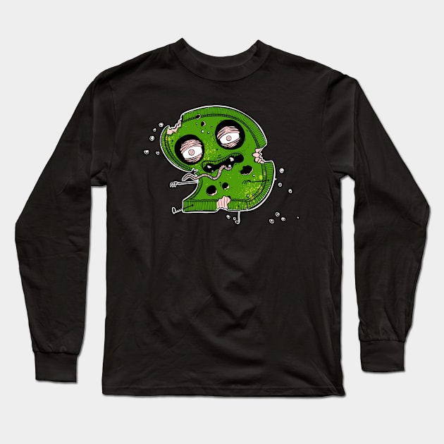 GRAAAAIINNSS Zombie Toast Colour Long Sleeve T-Shirt by ovaryaction